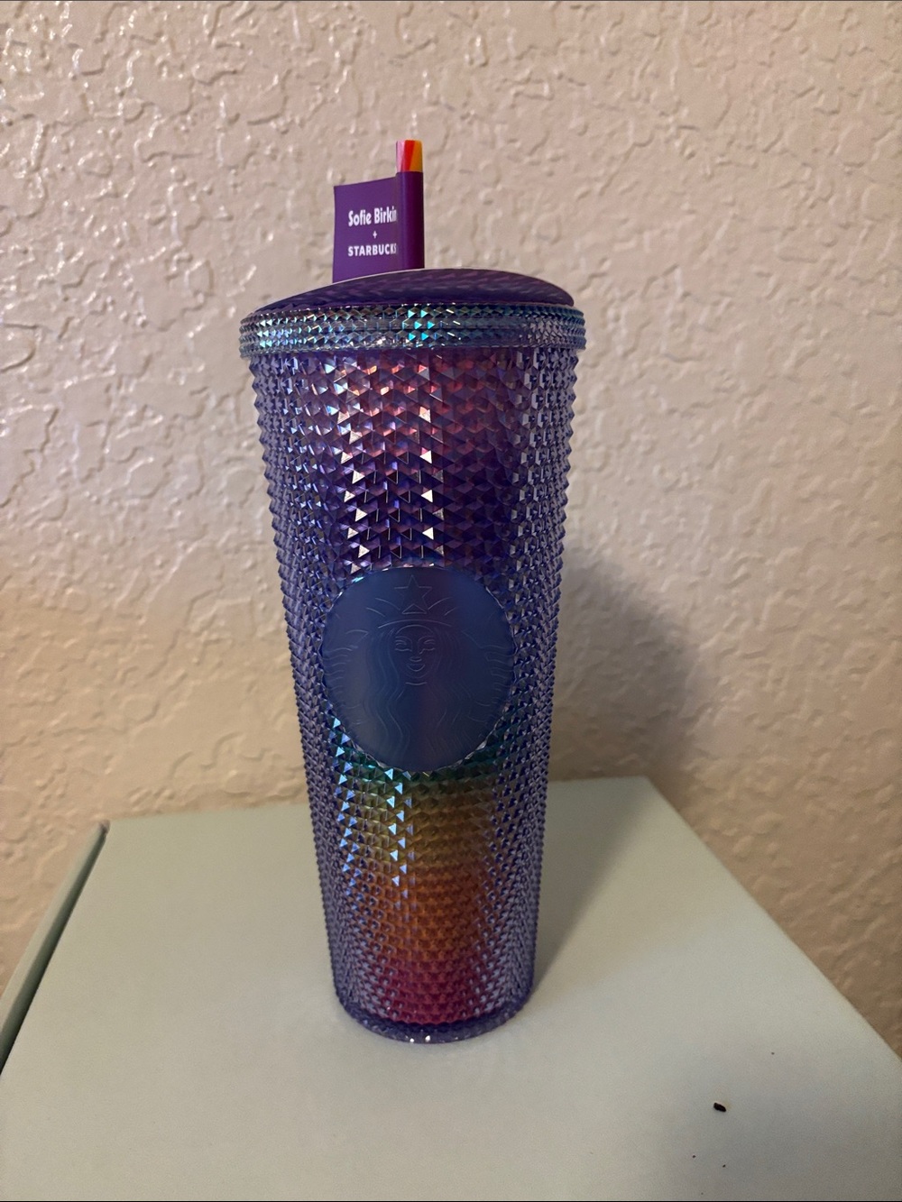 Starbucks Iridescent Studded Tumbler - Purple with Rainbow Hues